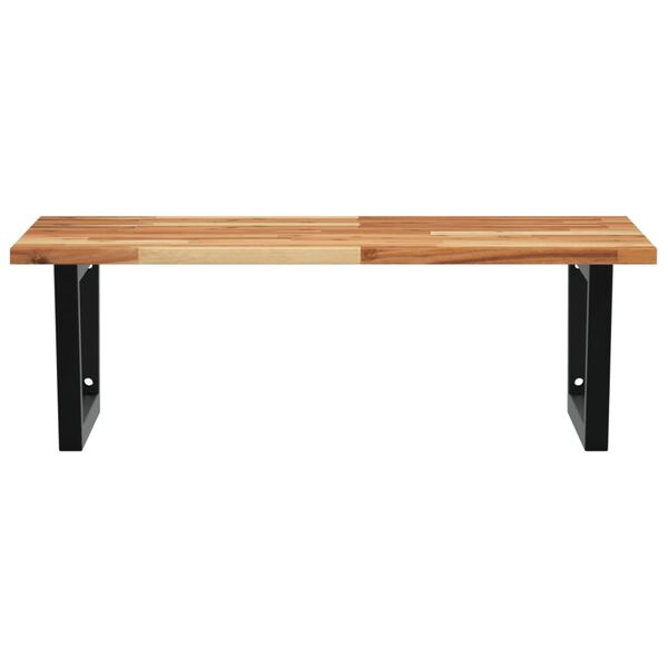 vidaXL Servanthylle veggmontert st&aring;l og heltre akasie