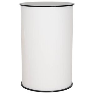 vidaXL Messedisk Svart og Hvit &Oslash; 60 x 93 cm Konstruert tre og PP