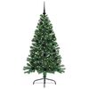vidaXL Kunstig Forh&aring;ndsopplyst Juletre med 150 LED gr&oslash;nn 150 cm PVC