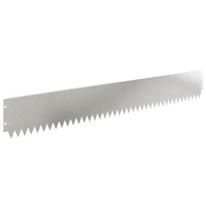 vidaXL Gjerdekant 30 pcs 103 x 15 cm St&aring;l S&oslash;lv