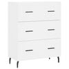 vidaXL Highboard hvit 69,5x34x180 cm konstruert tre