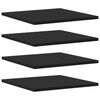 vidaXL Hylleplater 4 stk svart 40x40x1,5 cm sponplate