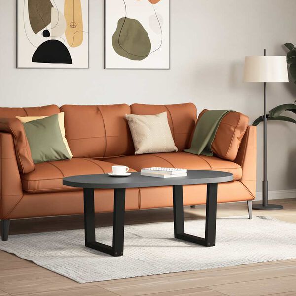 vidaXL Salongbordben V-formet 2 stk svart 60 x (42-43,3) cm st&aring;l