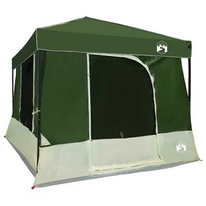 vidaXL Camping Telt Sett med tak 2 pcs gr&oslash;nn Taffeta og Stoff