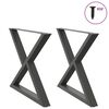 vidaXL Spisebordben 2 stk antrasitt 90 x (72-73,3) cm st&aring;l