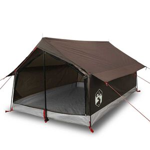 vidaXL Campingtelt 2 personer brun vanntett