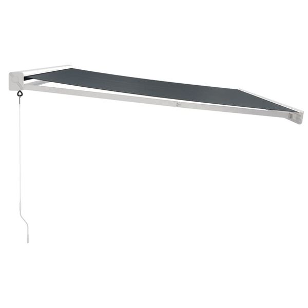 vidaXL Uttrekkbar markise antrasitt 4x3 m stoff og aluminium