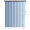 vidaXL Rullegardin Bl&aring; og hvit 200 x 250 cm Stoff og Aluminium