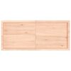 vidaXL Bordplate 140x60x(2-4) cm ubehandlet heltre eik