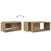 vidaXL Kaffebord Sett 2 pcs Artisan Eik Konstruert tre