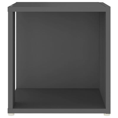 vidaXL Sidebord grå 33x33x34,5 cm sponplate