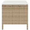 vidaXL Hage Spisegruppe Beige Poly rattan