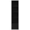vidaXL Bokhylle svart eik 31x24x127 cm konstruert tre
