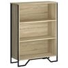 vidaXL Bokhylle sonoma eik 80x31x106 cm konstruert tre
