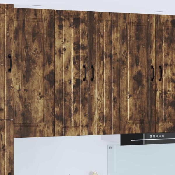 vidaXL Kj&oslash;kkenskap R&oslash;kt eik 60 x 31 x 100 cm Konstruert tre