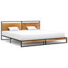 vidaXL Sengeramme metall 200x200 cm
