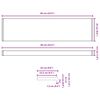 vidaXL Vinduskarmer Svart med trestruktur 60 x 25 x 4,5 cm PVC