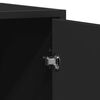 vidaXL Skjenk svart 134x35x76 cm konstruert tre