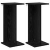 vidaXL Planteholder 2 stk. Svart Eik 25 x 25,5 x 60,5 cm
