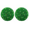 vidaXL Kunstige buksbomballer med LED-lys 2 stk gr&oslash;nn 27 cm