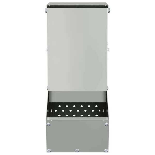 vidaXL Kaninf&ocirc;rer s&oslash;lv 12,5 x 26 x 28,5 cm Galvanisert St&aring;l