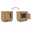 vidaXL Nattbordskap 2 pcs Artisan Eik 44 x 34,5 x 45 cm Konstruert tre