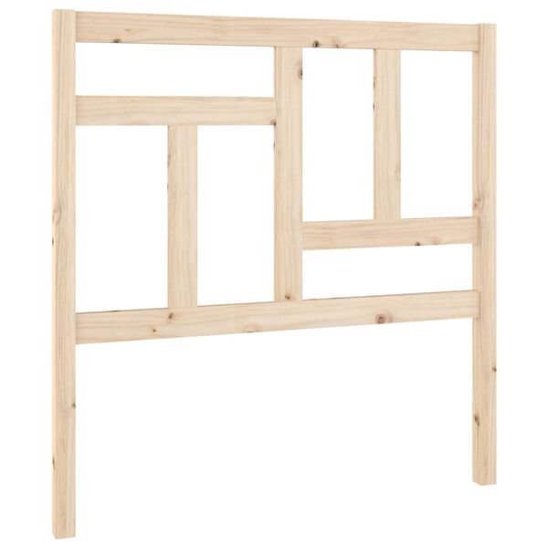 vidaXL Sengegavl 95,5x4x100 cm heltre furu