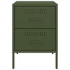 vidaXL Nattbord olivengrønn 36x39x50,5 cm stål