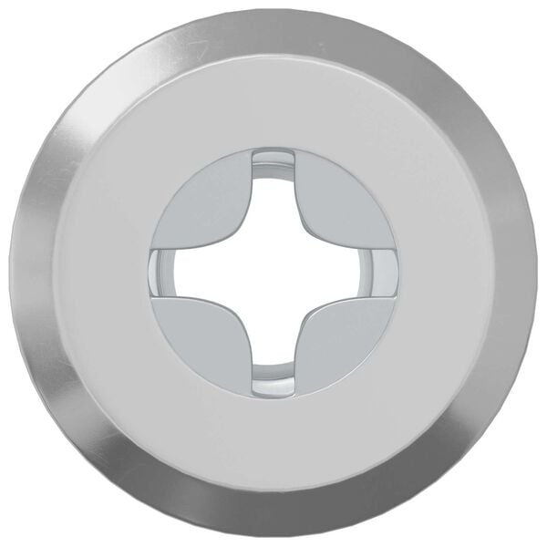 vidaXL L&aring;semutter 2 pcs s&oslash;lv M6 x 15 mm St&aring;l