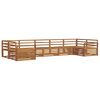 vidaXL Sofasett 7 pcs Naturlig Solid akasietre