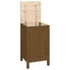vidaXL Skittent&oslash;yskurv honningbrun 44x44x76 cm heltre furu
