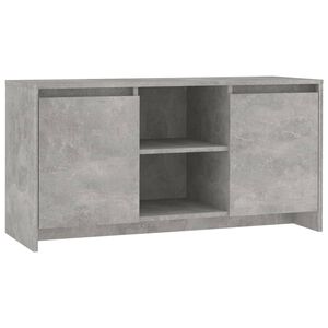 vidaXL TV-benk betonggr&aring; 102x37,5x52,5 cm konstruert tre