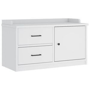 vidaXL Gangbenk SANDNES hvit 87x40x50 cm heltre furu