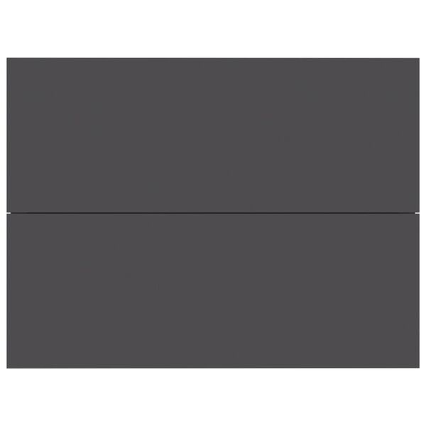 vidaXL Nattbord grå 40x30x30 cm konstruert tre