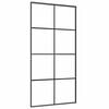 vidaXL Skyvedør med monteringssett 102,5x205 cm ESG glass og aluminium