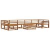vidaXL Utend&oslash;rs sofa-sett 8 pcs Naturlig Solid akasietre