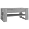 vidaXL Salongbord gr&aring; sonoma 102x55x45 cm konstruert tre