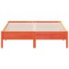 vidaXL Sengeramme uten madrass voksbrun 140x200 cm heltre furu