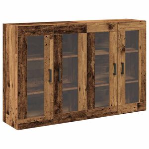 vidaXL Vegghotell 2 stk. Gamle tre 69,5 x 34 x 90 cm Konstruert tre