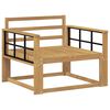 vidaXL Ute Midt Sofa Solid akasietre Hvit
