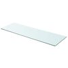 vidaXL Hyllepanel klart glass 90x30 cm