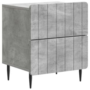 vidaXL Nattbordskap Betonggr&aring; 43 x 34,5 x 49,5 cm Konstruert tre