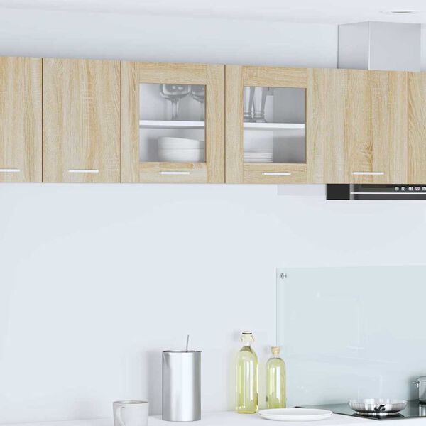 vidaXL Hengende skap Sonoma eik og hvit 80 x 31 x 40 cm Konstruert tre