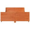 vidaXL Sengeramme uten madrass voksbrun 160x200 cm heltre furu