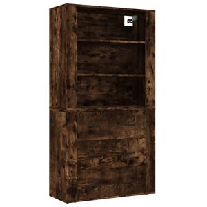 vidaXL Highboard r&oslash;kt eik konstruert tre