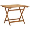 vidaXL Sammenleggbart hagebord 90x90x75 cm heltre akasie
