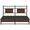 vidaXL Sengeramme uten madrass brun eik 140x200 cm konstruert tre