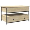 vidaXL Salongbord sonoma eik 85x50x50 cm konstruert tre og metall