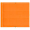vidaXL Balkongskjerm oransje 90x1000 cm 100 % polyester oxford