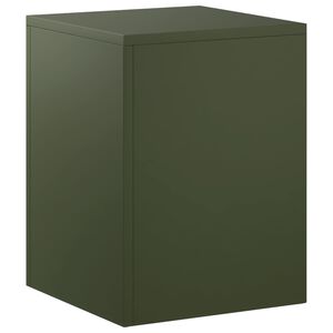 vidaXL Planteholder Olivengr&oslash;nn 30 x 30 x 40 cm Cortenst&aring;l